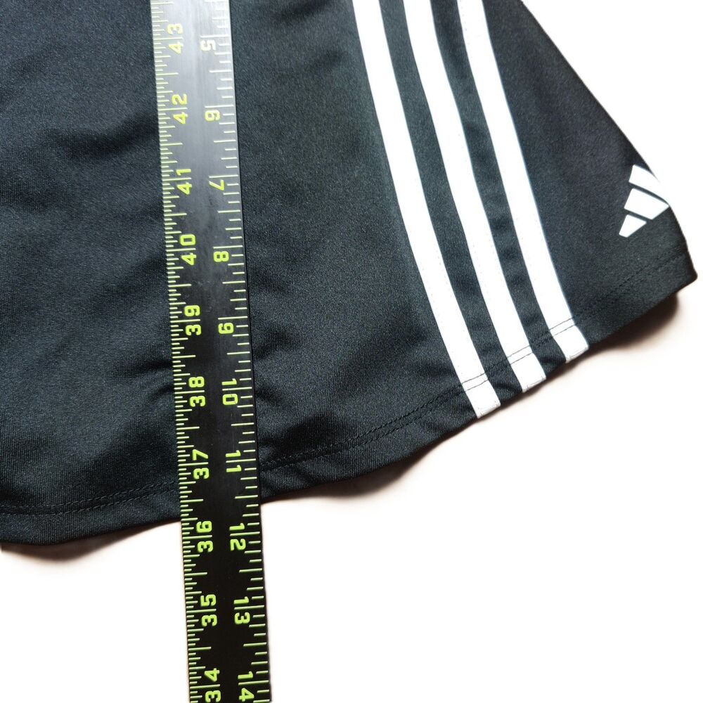 Adidas Girls Skort Black White Striped Athletic Skirt Shorts Size S 7/8 - Picture 4 of 8